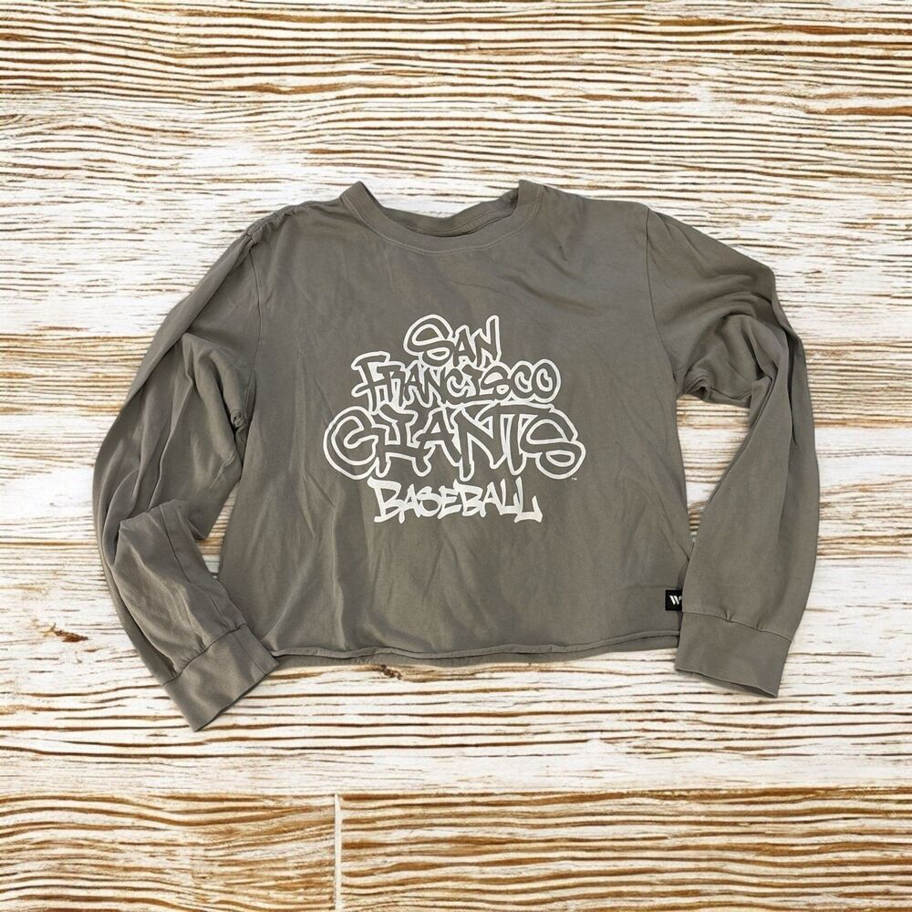San Francisco Giants Baseball Crop Long Sleeve Size M